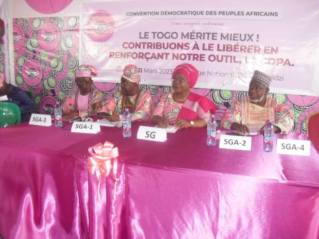 7ème Congrès statutaire de la CDPA : Entre « grandes avancées » et espoir d’un Togo démocratique, la CDPA se renouvelle